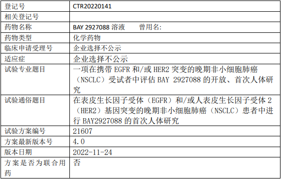 BAY2927088临床试验