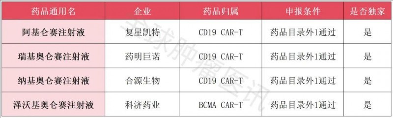 2024医保药品目录谈判正式启动,四大天价CAR-T疗法成功入围,总生存率超90%