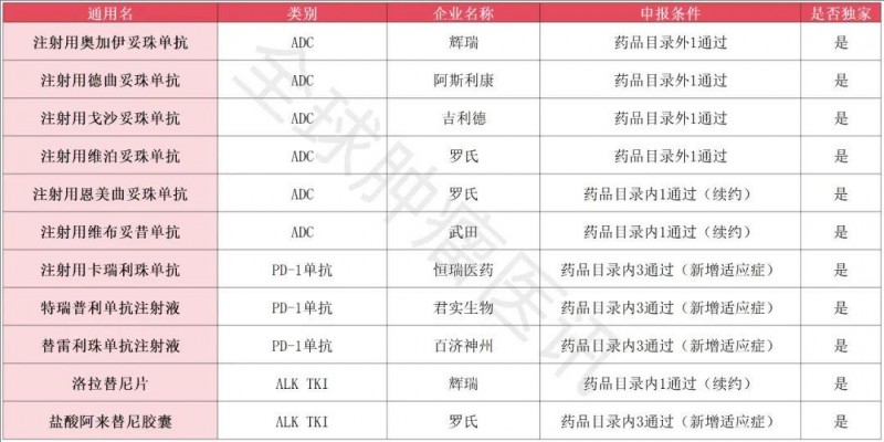 2024年医保谈判重点关注的目录内续约和新增适应症药品