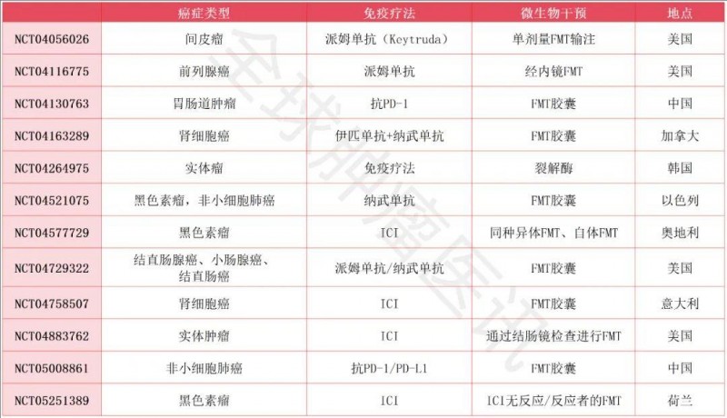 FMT与免疫疗法联合抗癌的临床研究