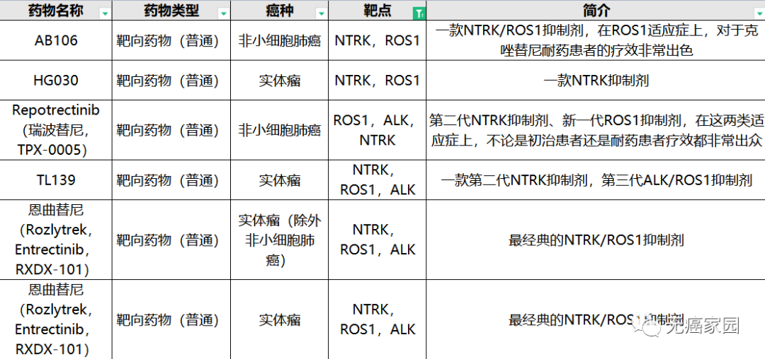 聚焦ROS1突变肺癌,广谱抗癌药恩曲替尼申报上市,加速落地中国!