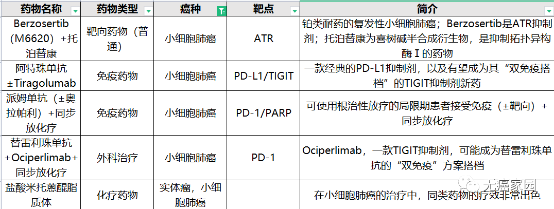 小细胞肺癌临床试验