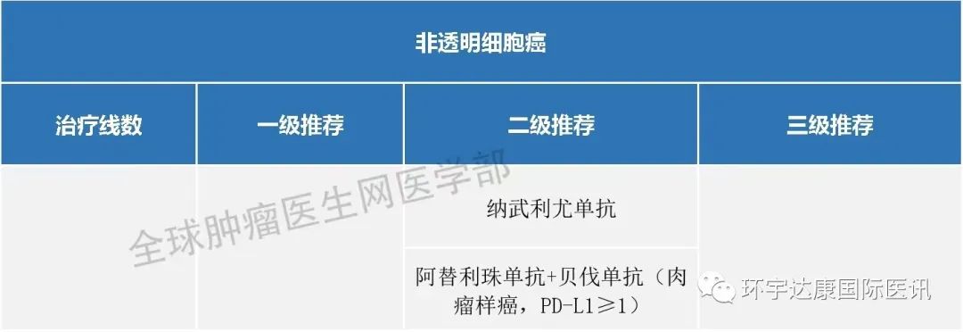 非透明细胞癌免疫治疗指南