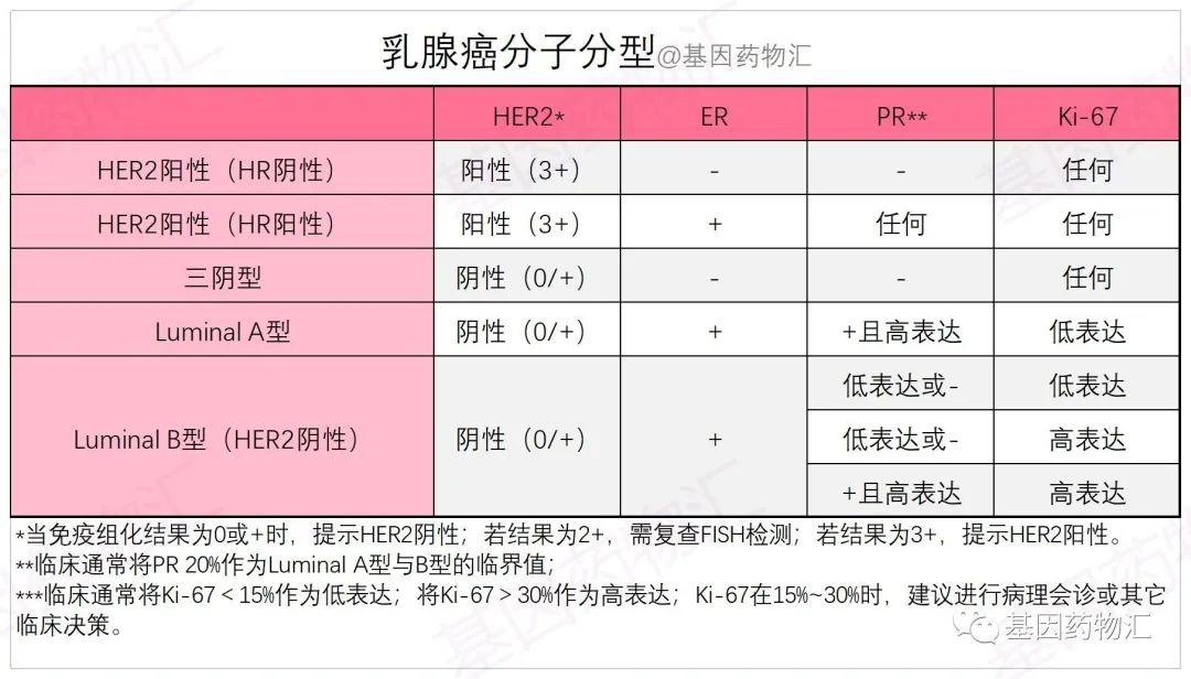 乳腺癌分子分型