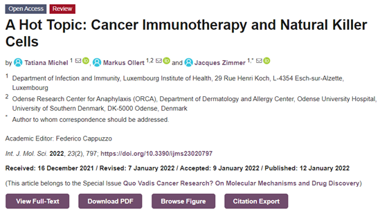 International Journal of Molecular Sciences杂志