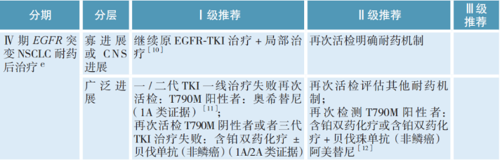 肿瘤部分进展的推荐治疗方案