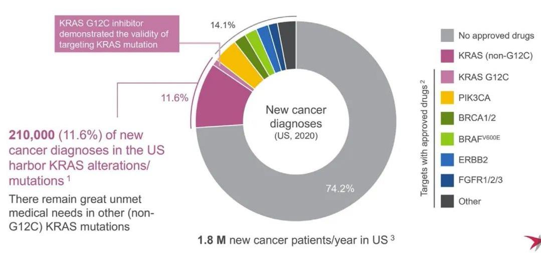 KRAS基因突变靶向药"多点开花",实体瘤KRAS突变患者曙